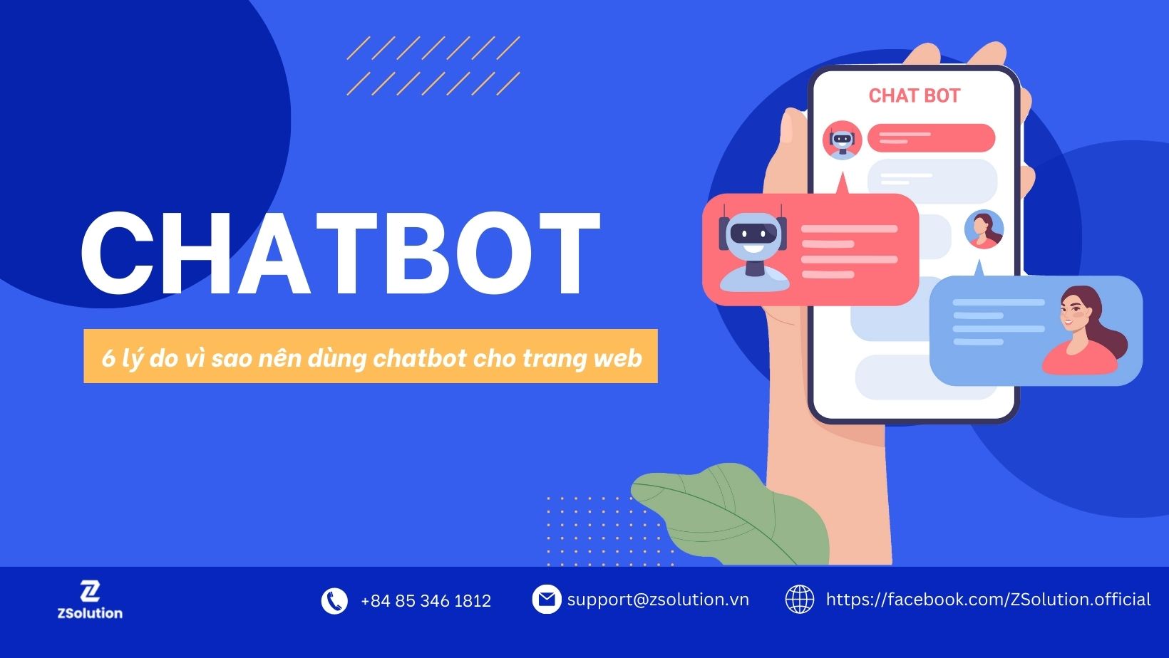 6 lý do vì sao nên dùng chatbot cho trang web của bạn